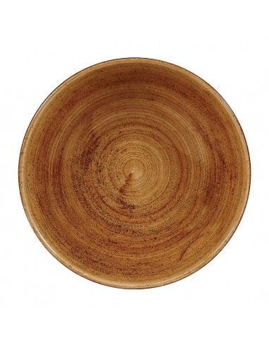 Assiettes coupes rondes Churchill Stonecast Patina Vintage Copper 182mm (Lot de 12)