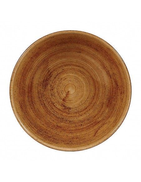 Assiettes coupes rondes Churchill Stonecast Patina Vintage Copper 182mm (Lot de 12)