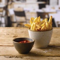 Pots à frites Churchill Stonecast Barley White 100mm (Lot de 12) 2