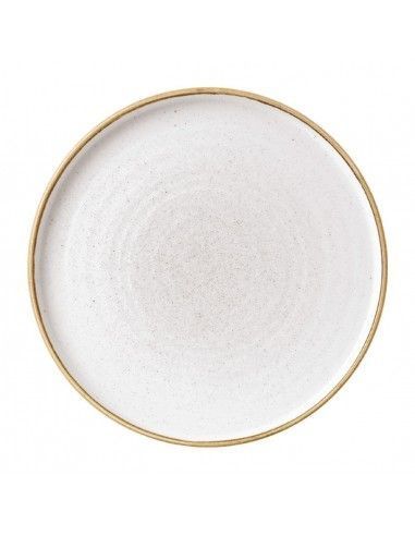 Assiettes avec rebord Churchill Stonecast Barley White 260mm (Lot de 6)