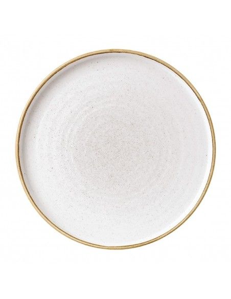 Assiettes avec rebord Churchill Stonecast Barley White 210mm (Lot de 6)