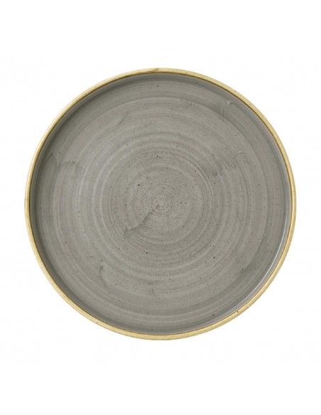 Assiettes avec rebord Churchill Stonecast Peppercorn Grey 210mm (Lot de 6)