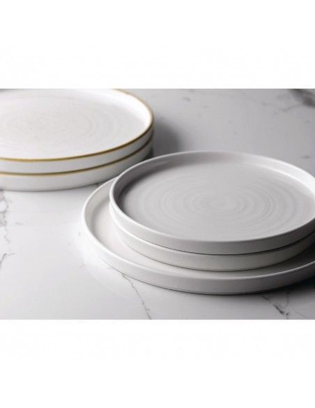 Assiettes avec rebord Churchill Chefs blanches 260mm (lot de 6)