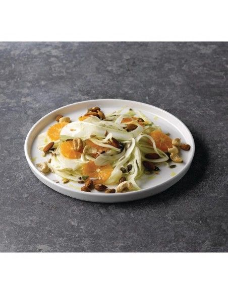 Assiettes avec rebord Churchill Chefs blanches 210mm (lot de 6)