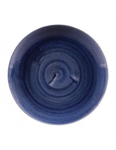 Assiettes rondes Churchill Stonecast Patina Cobalt 217mm (Lot de 12)