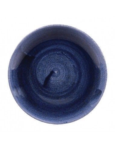 Assiettes rondes Churchill Stonecast Patina Cobalt 165mm (Lot de 12)