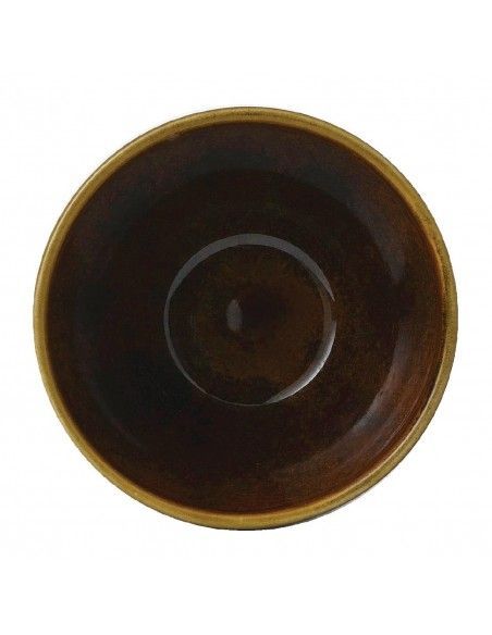 Bols profonds Churchill Super Vitrified Nourish Black Onyx deux tons 240ml (Lot de 12)