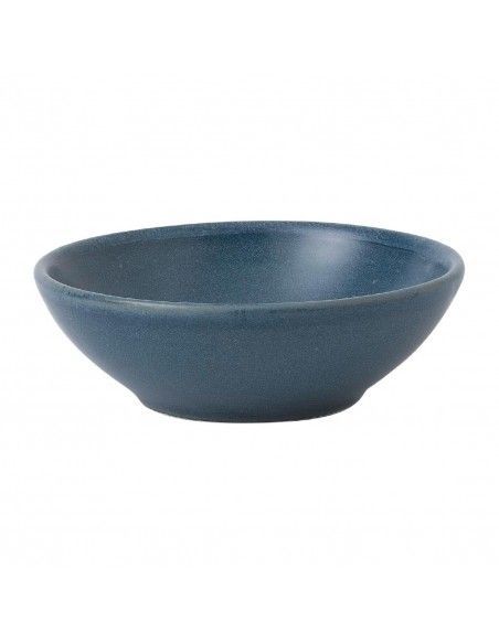 Bols à soupe peu profonds Churchill Super Vitrified Nourish Oslo Blue 200ml (Lot de 12)