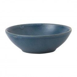 Bols à soupe peu profonds Churchill Super Vitrified Nourish Oslo Blue 260ml (Lot de 12)