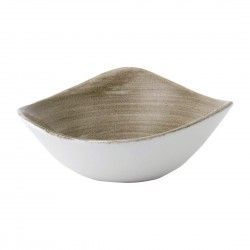 Bols triangulaires Churchill Stonecast Patina Lotus Antique Taupe 178mm (Lot de 12)