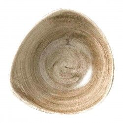 Bols triangulaires Churchill Stonecast Patina Lotus Antique Taupe 178mm (Lot de 12) 2