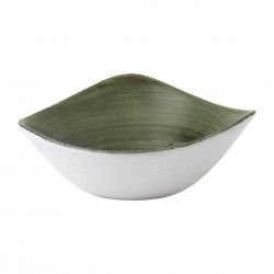 Bols triangulaires Churchill Stonecast Patina Lotus Burnished Green 178mm (Lot de 12)