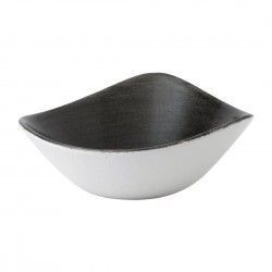 Bols triangulaires Churchill Stonecast Patina Lotus Iron Black 178mm (Lot de 12)