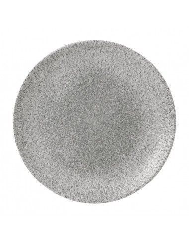 Assiettes rondes Churchill Raku Evolve Jasper Grey 260mm (Lot de 12)