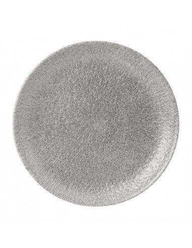 Assiettes rondes Churchill Raku Jasper Grey Evolve 217mm (Lot de 12)