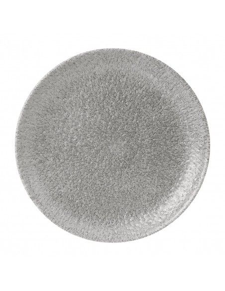 Assiettes rondes Churchill Raku Jasper Grey Evolve 217mm (Lot de 12)