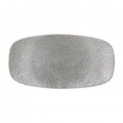 Assiettes oblongues Churchill Raku Jasper Grey 298x152mm (Lot de 12)