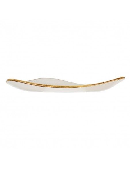 Assiettes triangulaires Churchill  Stonecast Barley White Lotus 265mm (Lot de 12)