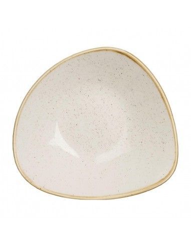Bols triangulaires Churchill Stonecast Barley White 152mm (Lot de 12)