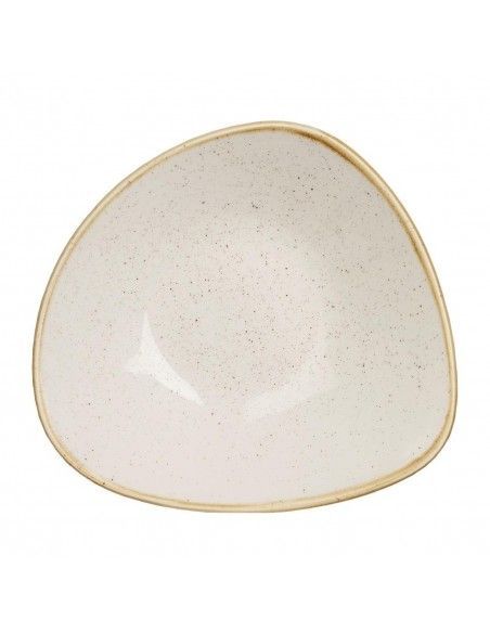 Bols triangulaires Churchill Stonecast Barley White 152mm (Lot de 12)