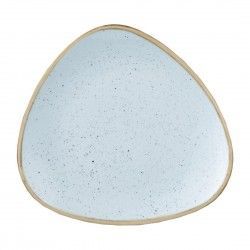 Assiettes triangulaires Churchill Stonecast Duck Egg Lotus 192mm (Lot de 12)