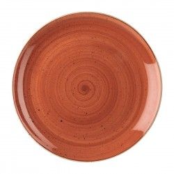 Assiettes avec rebord Churchill  Stonecast Spiced Orange Evolve 324mm (Lot de 6)