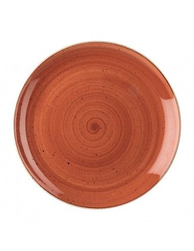 Assiettes avec rebord Churchill  Stonecast Spiced Orange Evolve 324mm (Lot de 6)