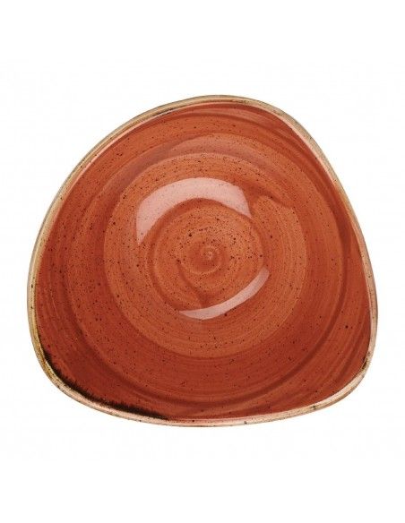 Bols triangulaires Churchill Stonecast Spiced Orange Lotus 153mm (Lot de 12)