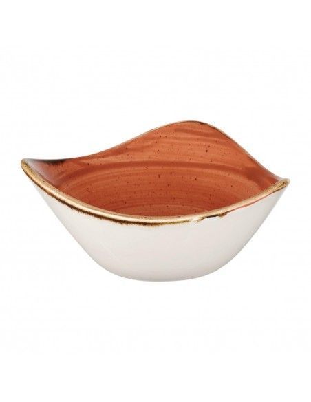 Bols triangulaires Churchill Stonecast Spiced Orange Lotus 153mm (Lot de 12)