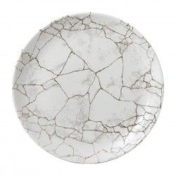 Assiettes rondes Studio Prints Kintsugi Agate Grey 288mm (Lot de 12)