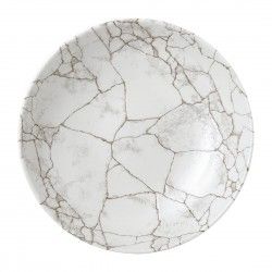 Assiettes rondes Studio Prints Kintsugi Agate Grey 217mm (Lot de 12)