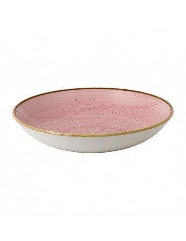 Assiettes coupes rondes Churchill Stonecast Petal Pink 248mm (Lot de 12)