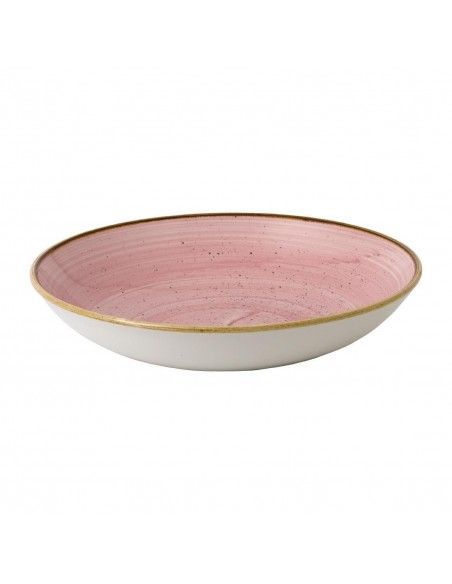Assiettes coupes rondes Churchill Stonecast Petal Pink 248mm (Lot de 12)