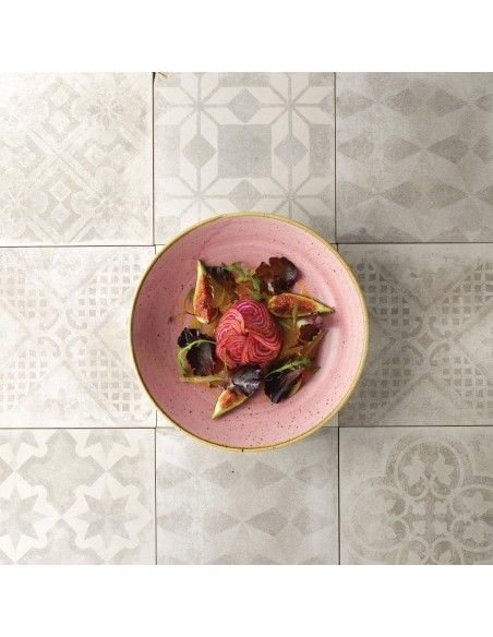 Assiettes coupes rondes Churchill Stonecast Petal Pink 248mm (Lot de 12)