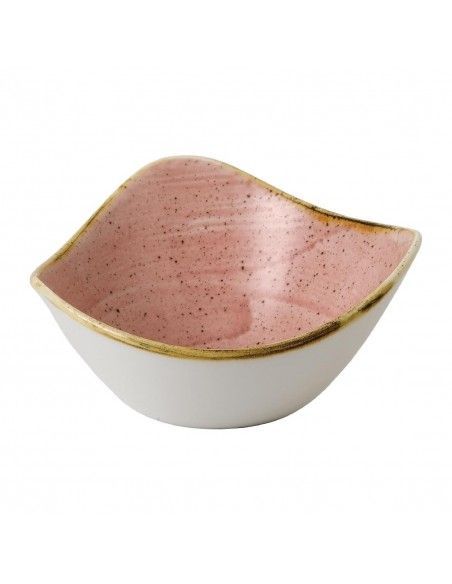 Bols triangulaires Churchill Stonecast Petal Pink 153mm (Lot de 12)