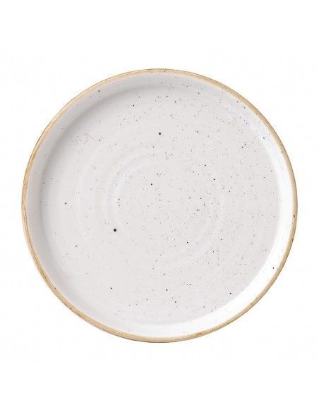 Assiettes avec rebord Churchill Stonecast Barley White 157mm (Lot de 6)