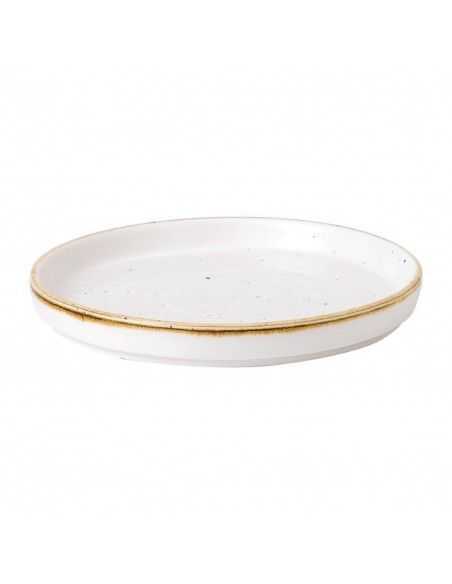 Assiettes avec rebord Churchill Stonecast Barley White 157mm (Lot de 6)