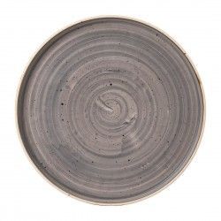Assiettes avec rebord Churchill Stonecast Peppercorn Grey 275mm (Lot de 6)