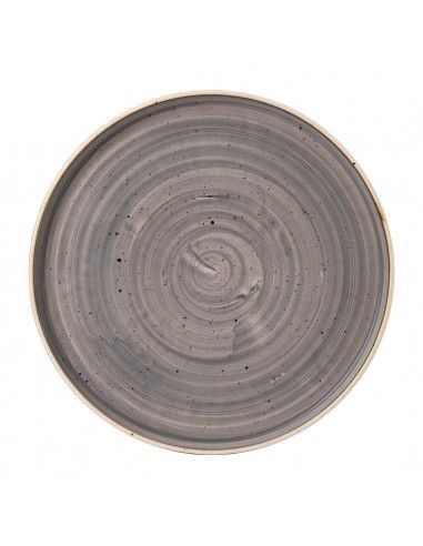 Assiettes avec rebord Churchill Stonecast Peppercorn Grey 157mm (Lot de 6)