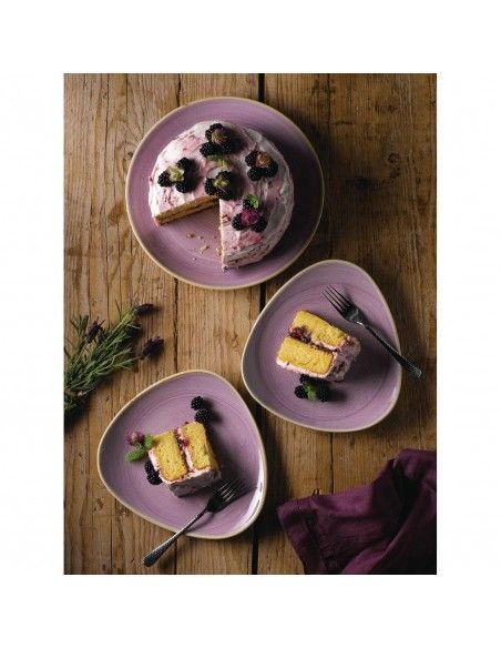 Assiettes coupes rondes Churchill Stonecast Lavender Evolve 220mm (Lot de 12)