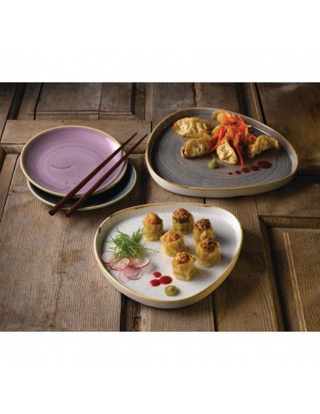 Assiettes coupes rondes Churchill Stonecast Lavender Evolve 220mm (Lot de 12)