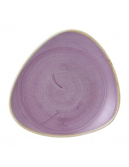 Assiettes triangulaires Churchill Stonecast Lavender Lotus 228mm (Lot de 12)