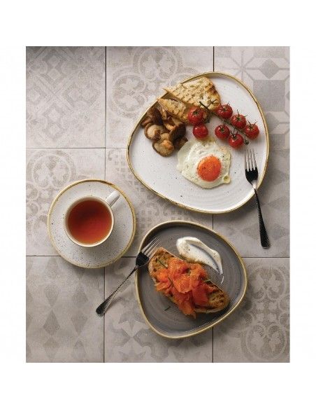 Tasses à cappuccino Churchill Stonecast Barley White 170ml (Lot de 12)