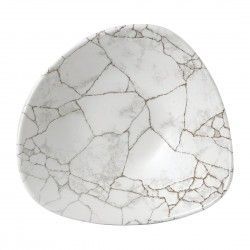 Bols triangulaires Churchill Studio Prints Kintsugi Agate Grey Lotus 228mm (Lot de 12)