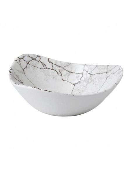 Bols triangulaires Churchill Studio Prints Kintsugi Agate Grey Lotus 177mm (Lot de 12)