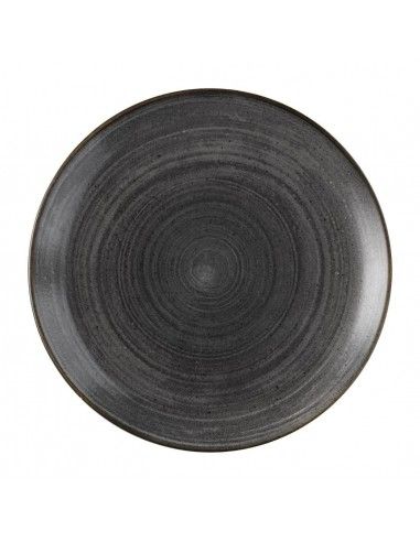 Assiettes rondes Churchill Stonecast Raw Evolve Black 286mm (Lot de 12)