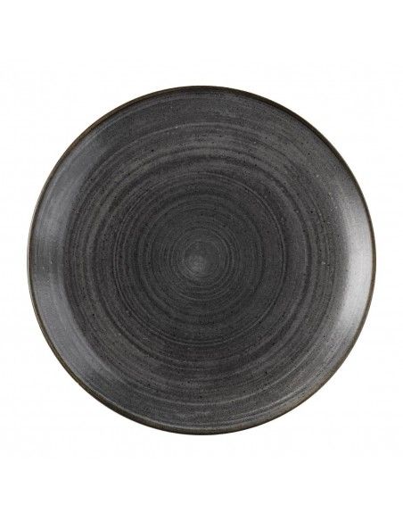 Assiettes rondes Churchill Stonecast Raw Evolve Black 286mm (Lot de 12)