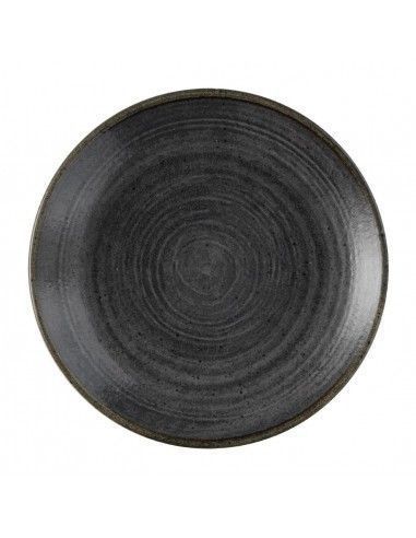 Assiettes rondes Churchill Stonecast Raw Evolve Black 165mm (Lot de 12)