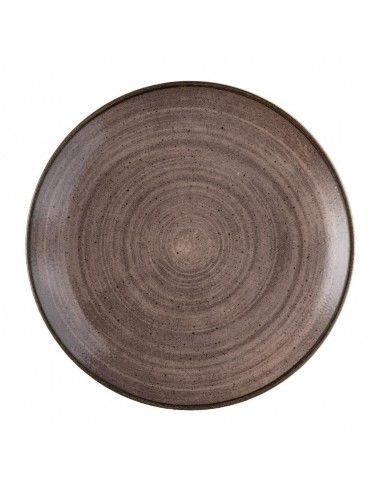 Assiettes avec rebord Churchill Stonecast Raw Evolve Brown 260mm (Lot de 12)