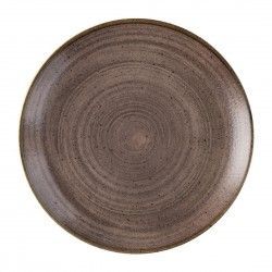 Assiettes avec rebord Churchill Stonecast Raw Evolve Brown 217mm (Lot de 12)